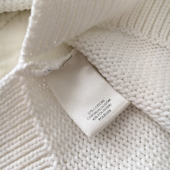 Ann Taylor Lantern Sleeve Crewneck Sweater Women's XXS White - Picture 3 of 6